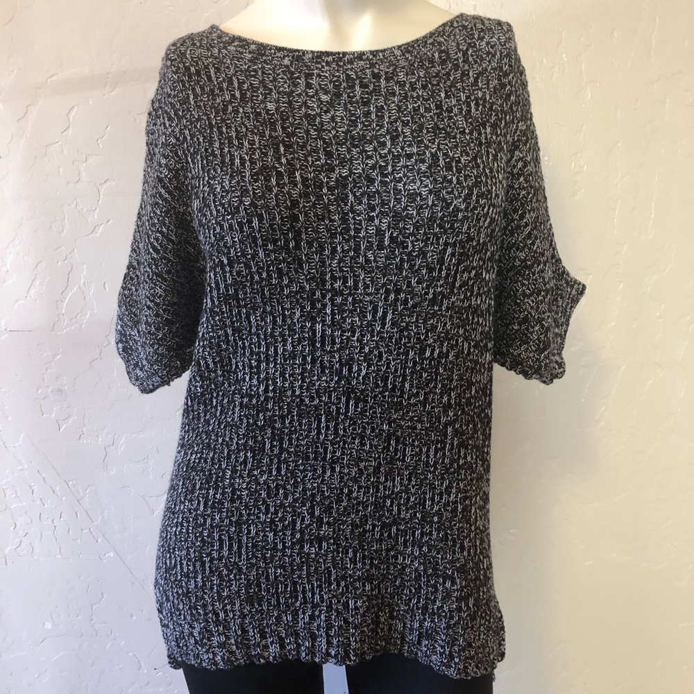 Loft high low sweater three-quarter sleeves XS